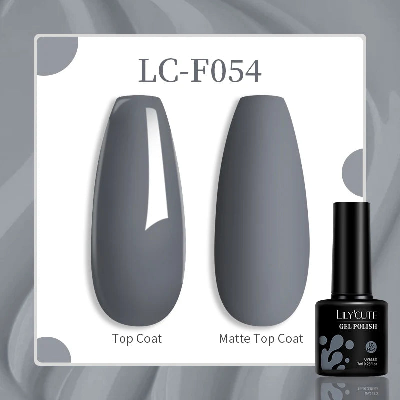 LILYCUTE Esmalte de gel para uñas de 7 ml (129 colores)