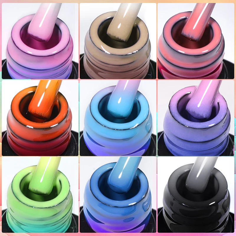 MEET ACROSS – Esmalte de uñas en gel térmico (cambia de color según la temperatura)