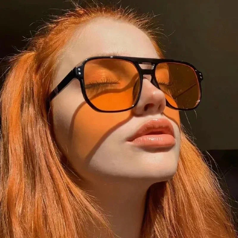 Gafas de sol grandes estilo vintage para hombre y mujer