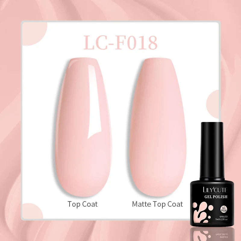 LILYCUTE Esmalte de gel para uñas de 7 ml (129 colores)