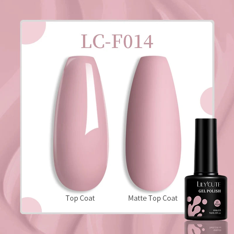 LILYCUTE Esmalte de gel para uñas de 7 ml (129 colores)
