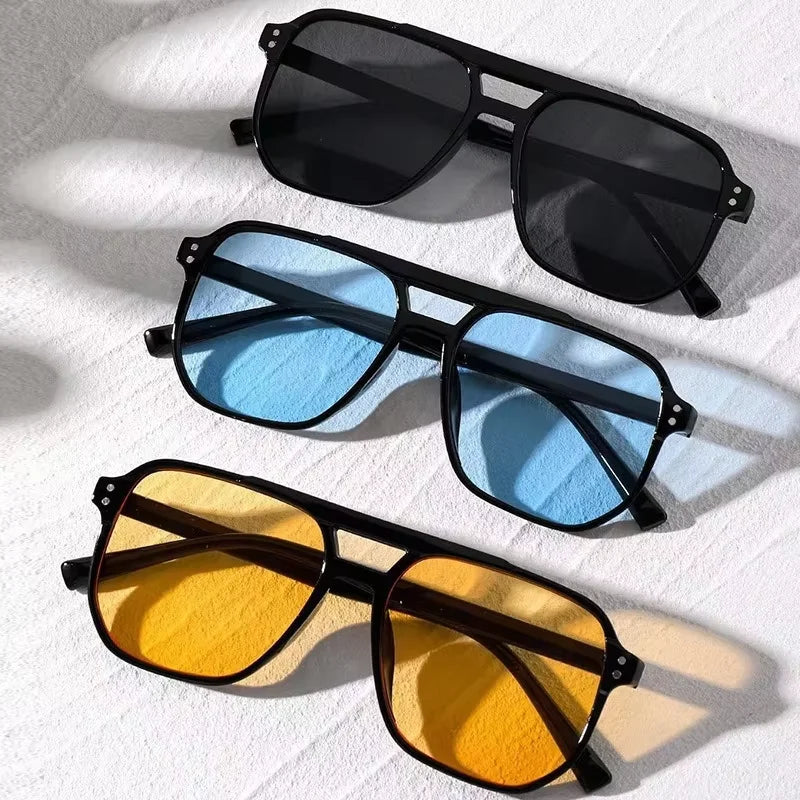 Gafas de sol grandes estilo vintage para hombre y mujer, diseño unisex , protección UV400.