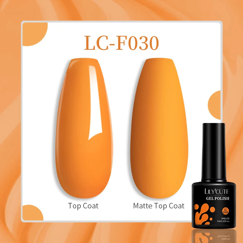 LILYCUTE Esmalte de gel para uñas de 7 ml (129 colores)