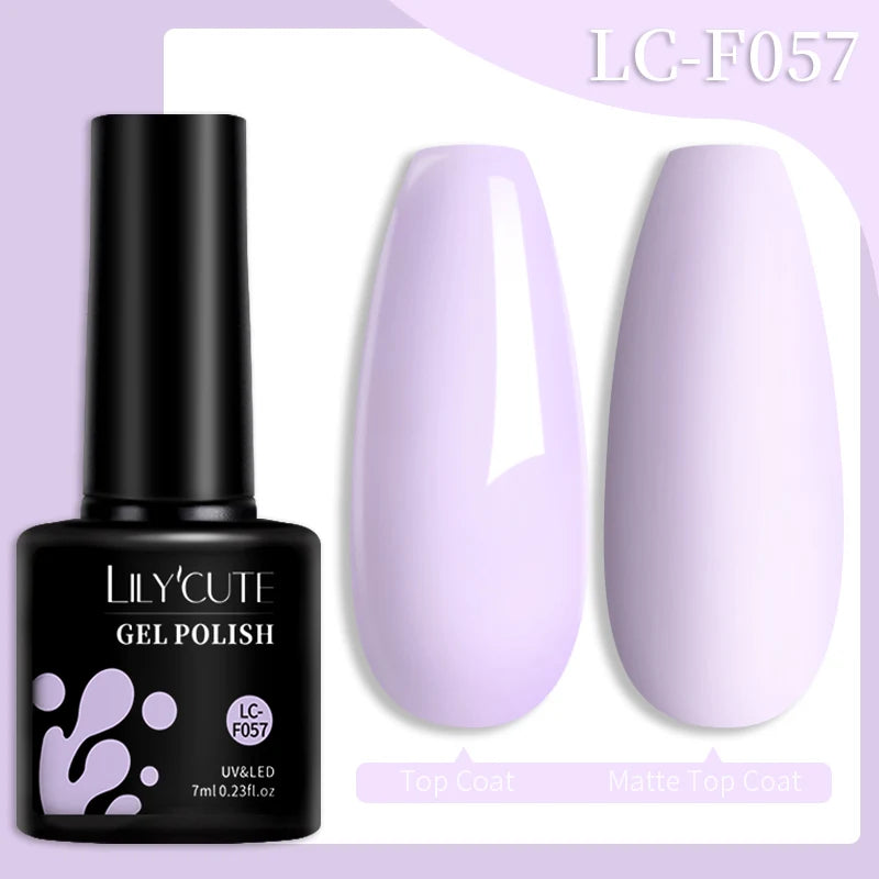 LILYCUTE Esmalte de gel para uñas de 7 ml (129 colores)