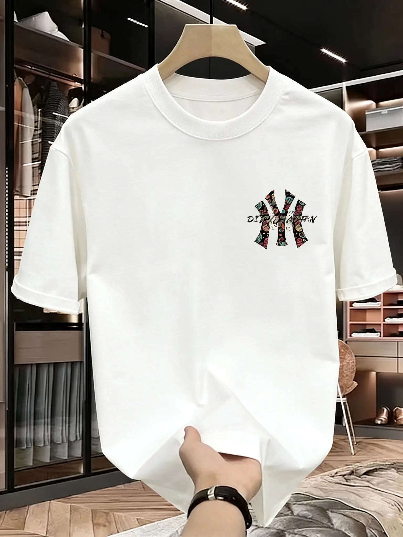 Camiseta estampada de verano para hombre: