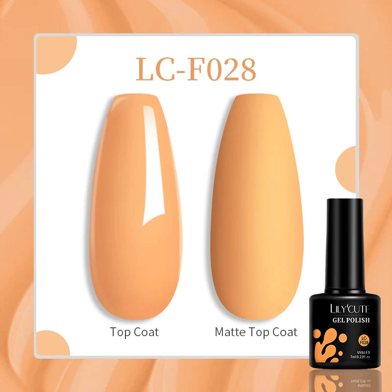 LILYCUTE Esmalte de gel para uñas de 7 ml (129 colores)