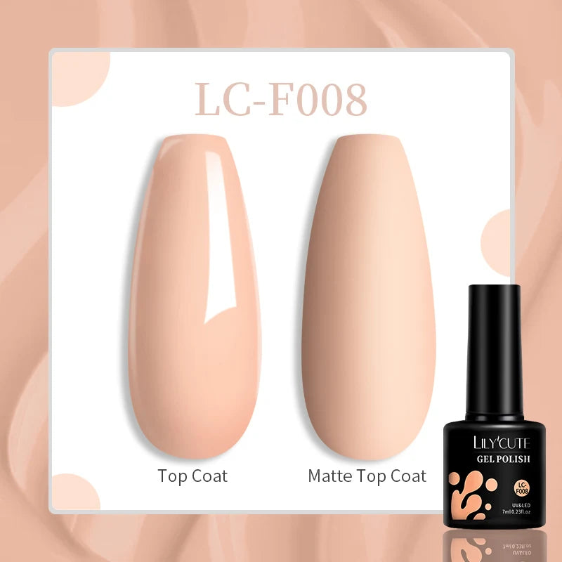 LILYCUTE Esmalte de gel para uñas de 7 ml (129 colores)