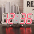 Reloj digital LED 3D de pared con modo nocturno luminoso; decoración electrónica ajustable con estética ideal para dormitorios.