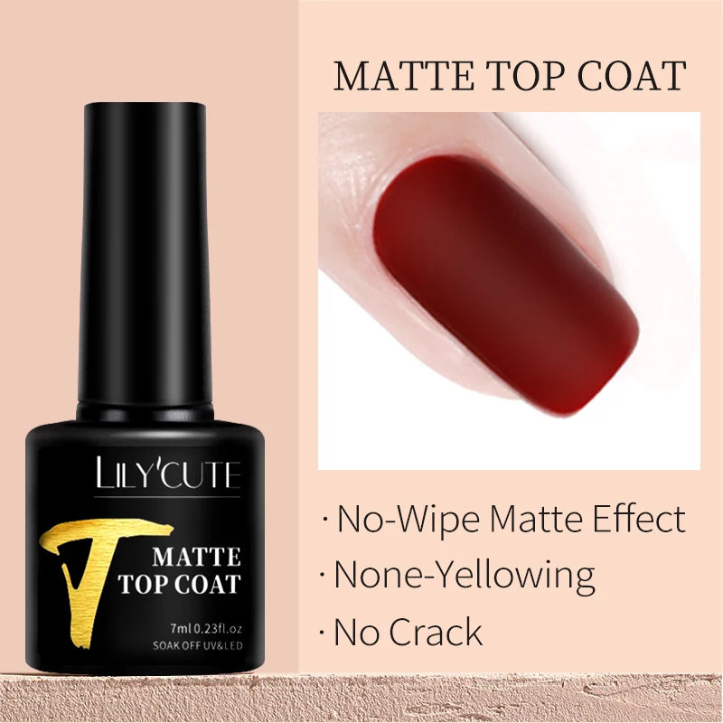 LILYCUTE Esmalte de gel para uñas de 7 ml (129 colores)