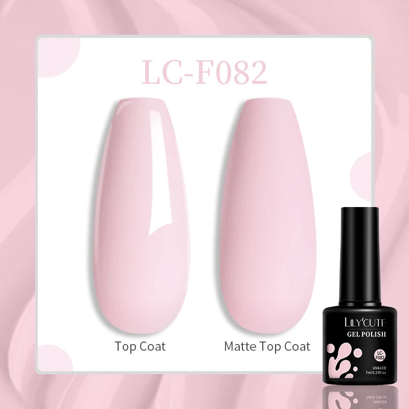LILYCUTE Esmalte de gel para uñas de 7 ml (129 colores)