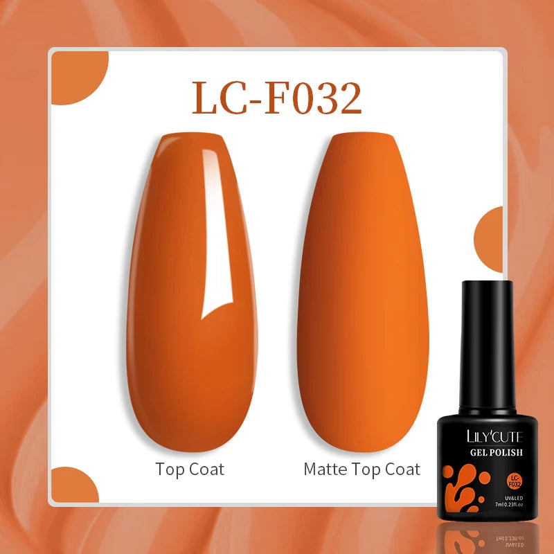 LILYCUTE Esmalte de gel para uñas de 7 ml (129 colores)