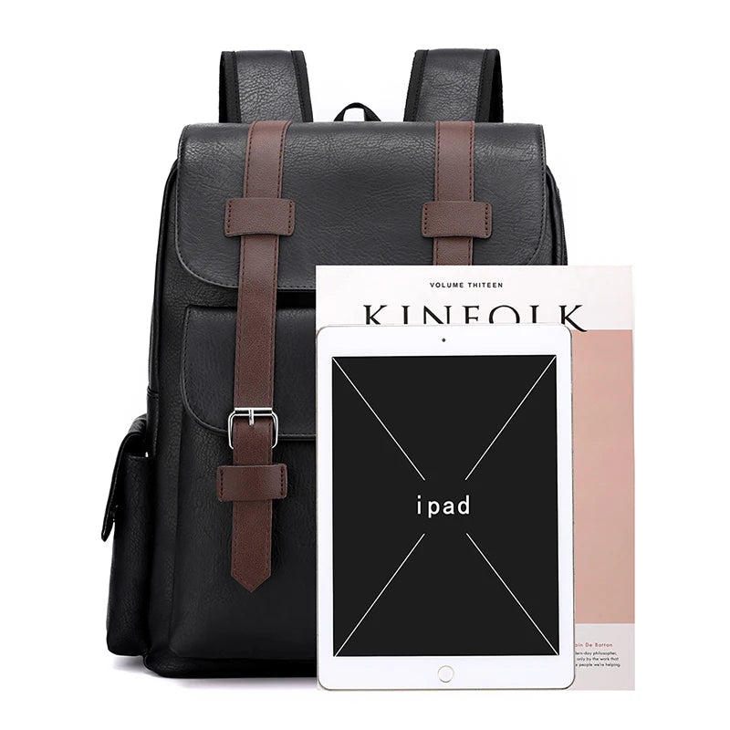 Mochila para hombre de piel sintética