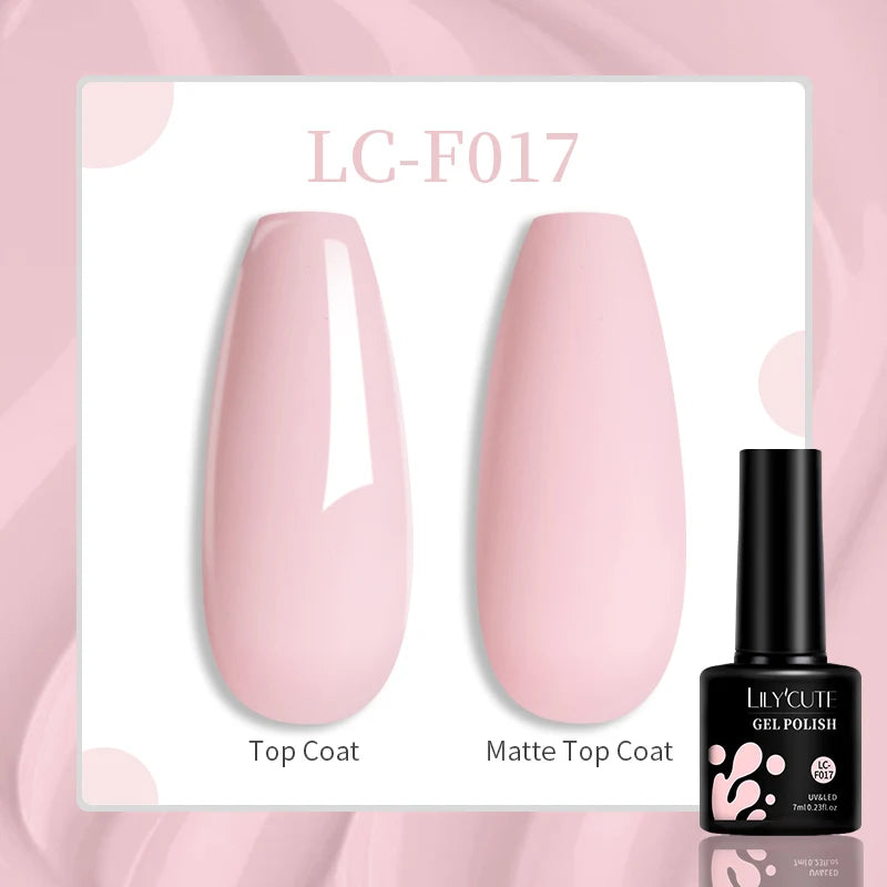 LILYCUTE Esmalte de gel para uñas de 7 ml (129 colores)