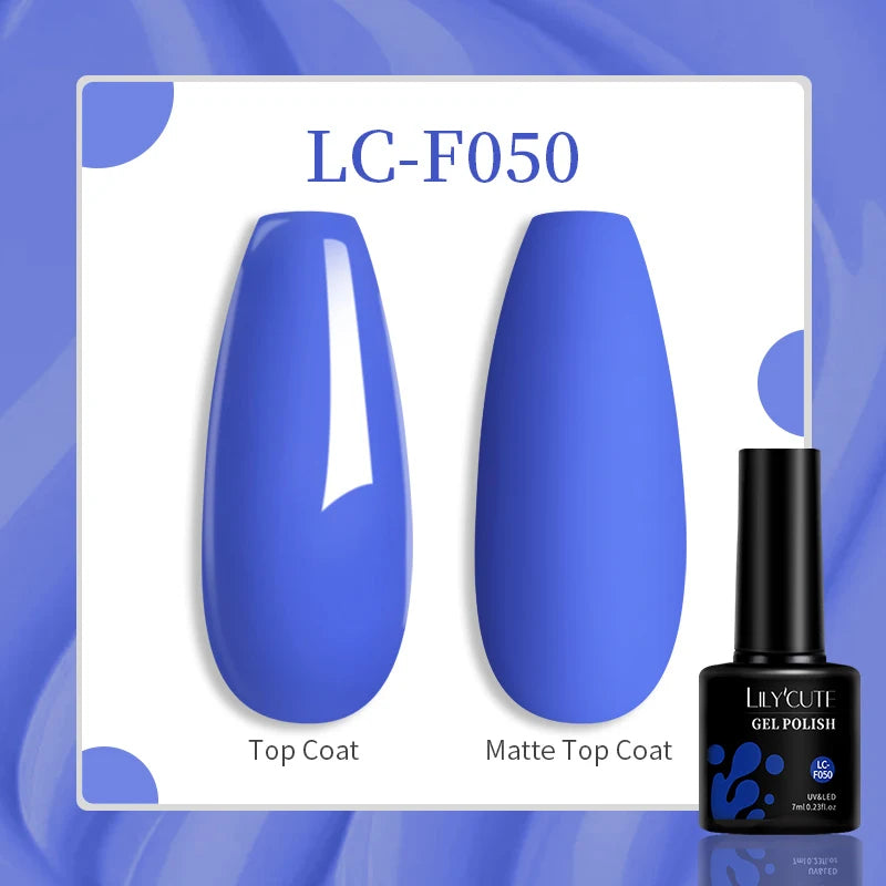 LILYCUTE Esmalte de gel para uñas de 7 ml (129 colores)
