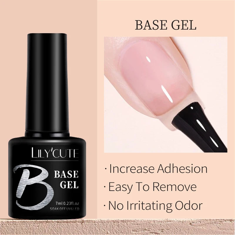 LILYCUTE Esmalte de gel para uñas de 7 ml (129 colores)