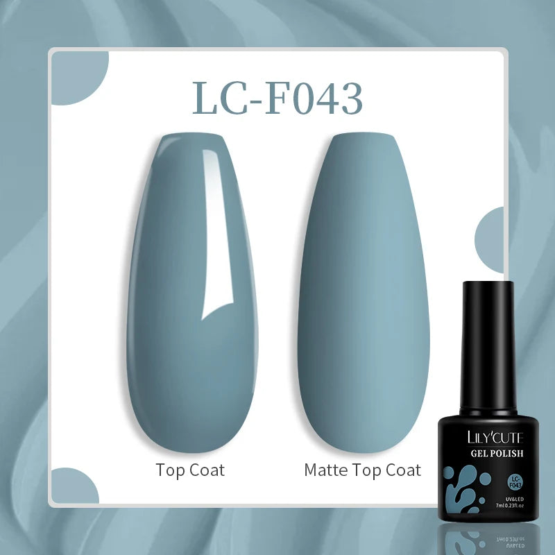LILYCUTE Esmalte de gel para uñas de 7 ml (129 colores)