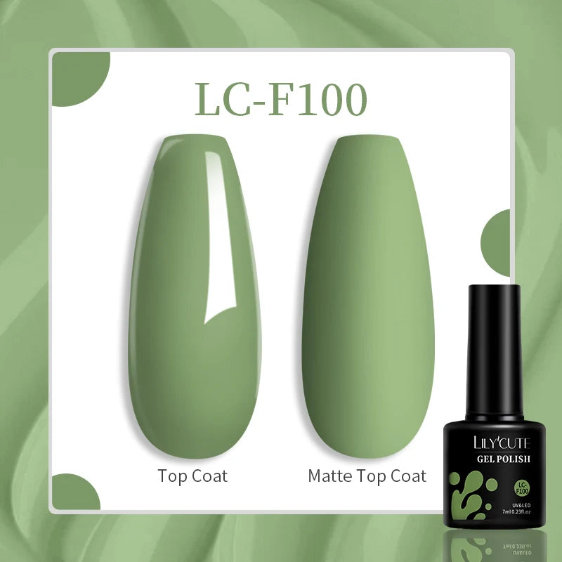 LILYCUTE Esmalte de gel para uñas de 7 ml (129 colores)