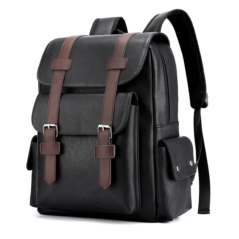 Mochila para hombre de piel sintética