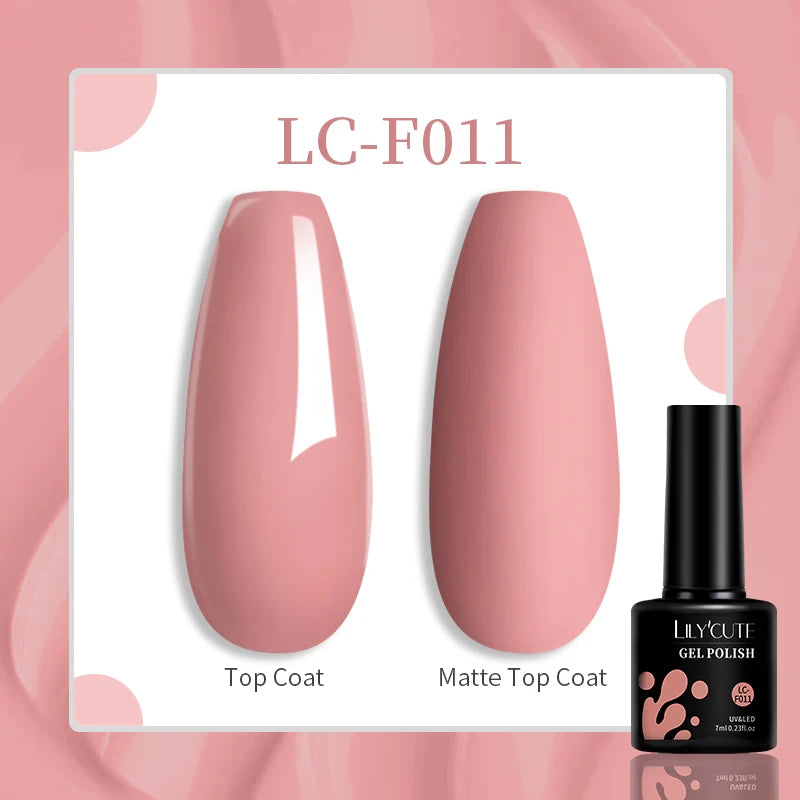 LILYCUTE Esmalte de gel para uñas de 7 ml (129 colores)