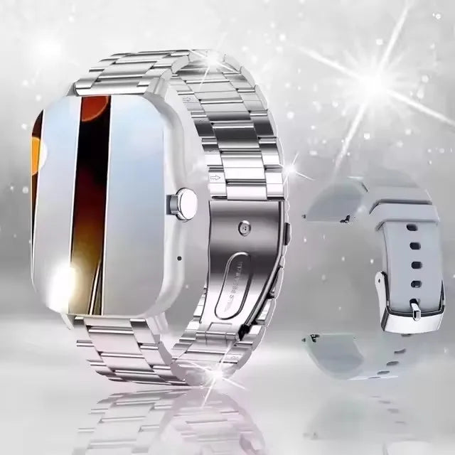 Smartwatch Deportivo con llamadas Bluetooth, Monitor de Salud y Notificaciones.